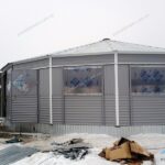 Металокаркас бочки для коней, будівництво бочки для коней, металокаркас бочки для тренування коней, металокаркас бочки манежу