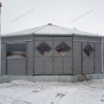 Крытая бочка для лошадей, Бочка для тренинга лошадей, бочка для тренировки лошадей, бочка манеж, конноспортивный манеж, металлокаркас бочки