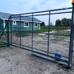 Откатные ворота с калиткой Відкатні ворота з хвірткою